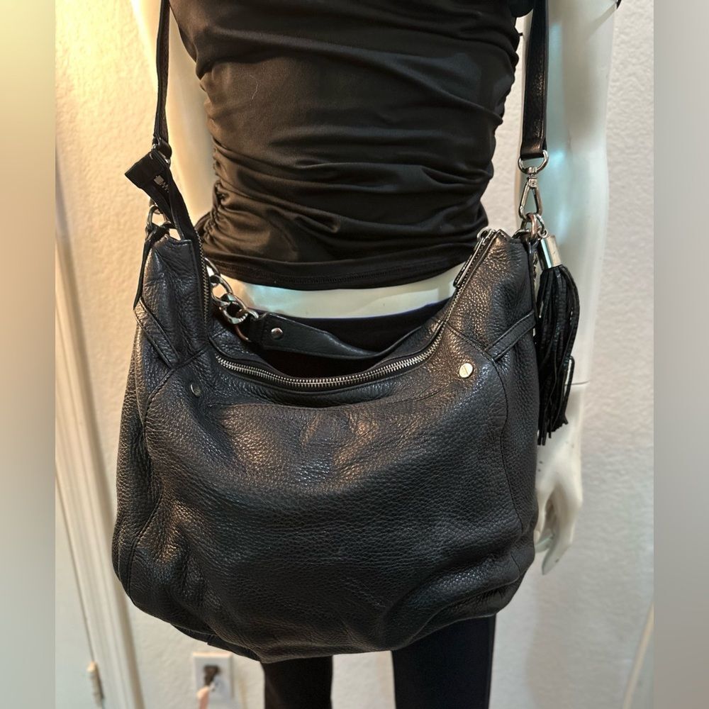 Michael Kors Black Ruched Top and Chain Strap Bag - Picture 4 of 11